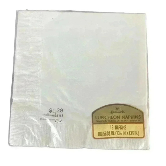 Vintage New In Package Hallmark Stork Baby Shower Napkins 16 Count 13”x13” - Picture 2 of 5